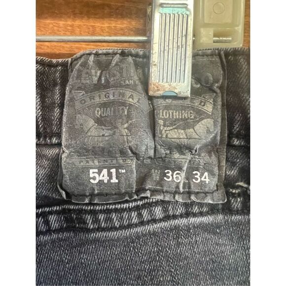 Levi's Men's 541 Athletic Fit Jeans Sz Black 36/34 - Picture 3 of 6
